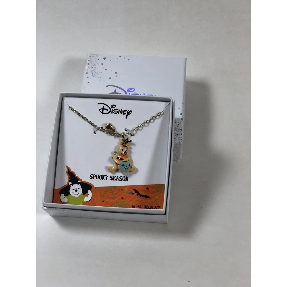 NEW Winnie the Pooh Hunny Bee Halloween Charm‎ Necklace Trick Treat